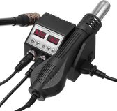 Sckiver® Hetelucht Soldeerstation - Soldeerset - Soldeerbout Station - Heteluchtpistool - Elektrisch - LCD Display - 100°C Tot 480°C