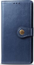 Xiaomi Mi 9T Hoesje - Mobigear - Snap Button Serie - Kunstlederen Bookcase - Blauw - Hoesje Geschikt Voor Xiaomi Mi 9T