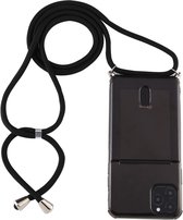 Apple iPhone 12 Hoesje - Mobigear - Lanyard Serie - TPU Hoesje met koord - Zwart - Hoesje Geschikt Voor Apple iPhone 12