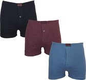 Basic 3-Pack wijde Heren boxershorts gekleurd maat M (5)