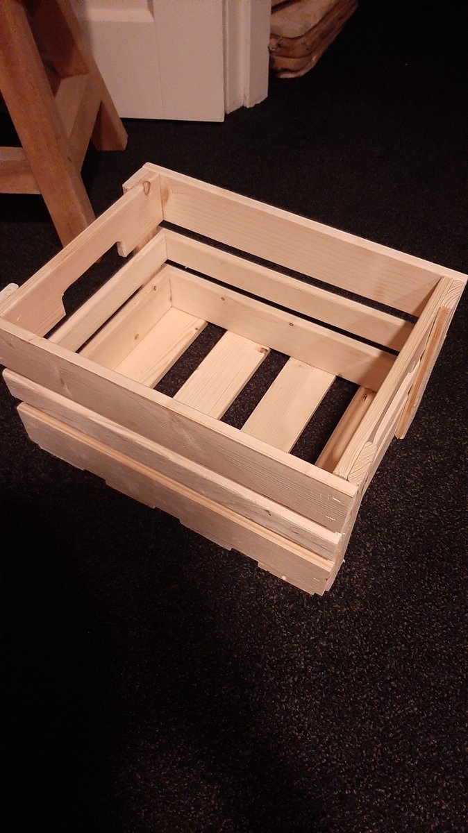 Transportkrat - Fietskrat - Geschenken krat - Houten krat — afbeelding 2