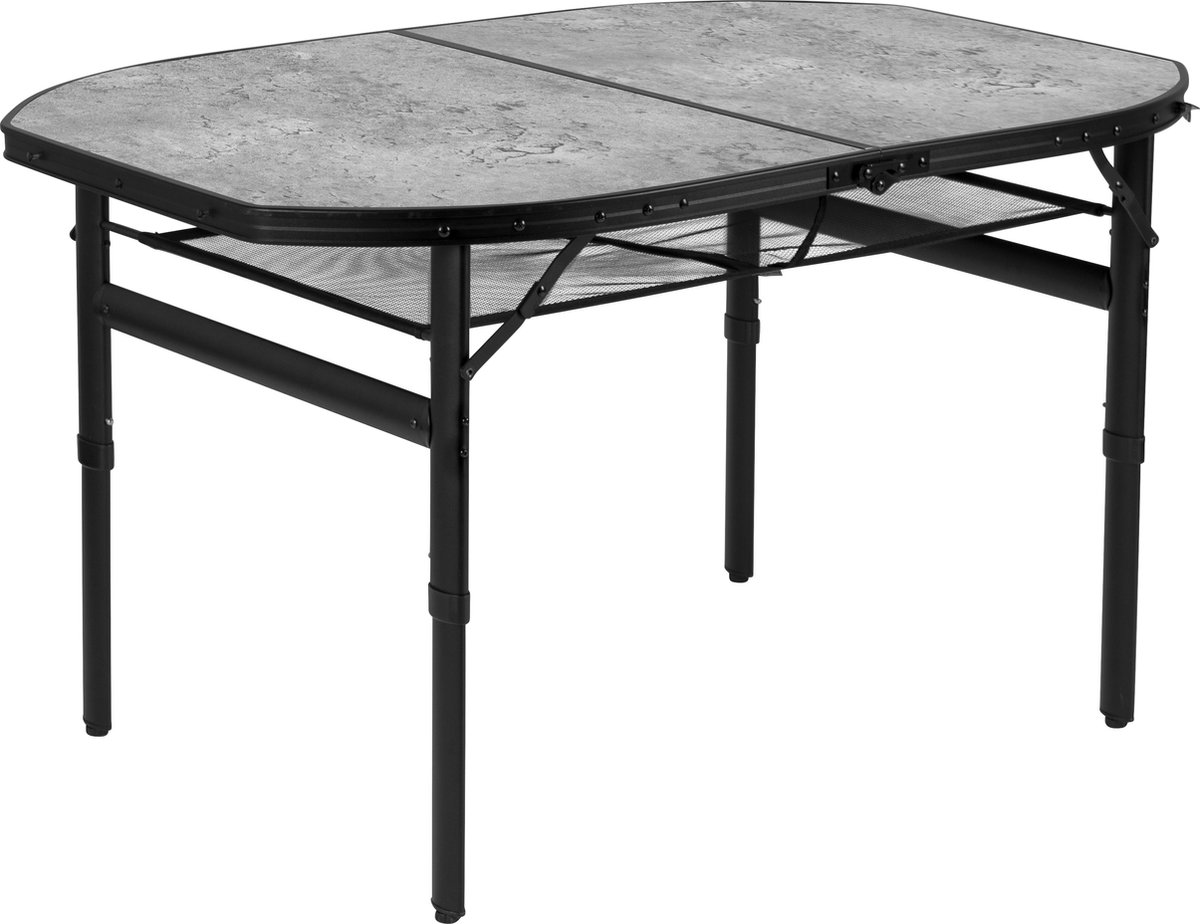 Bo-Camp - Industrial collection - Tafel - Northgate - Ovaal - Koffermodel - 120x80 cm