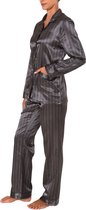 Normann dames pyjama satijn 20194002 - Grijs - XXL 52/54