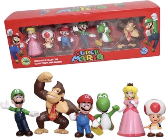 Mario Speelgoed - Poppetjes - Mario speelfiguren - Figuur - Super Mario -... | bol.com