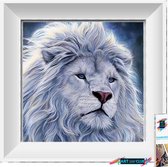 Artstudioclub®  Diamond painting volwassenen 30*30cm  Witte leeuw