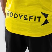 Body & Fit Perfection Form Débardeur - Chemise Sport Homme - Débardeur Homme - Haut Fitness - Jaune - Taille M