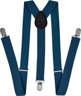 Fako Fashion® - Bretels - Effen - 80cm - Kobalt Blauw