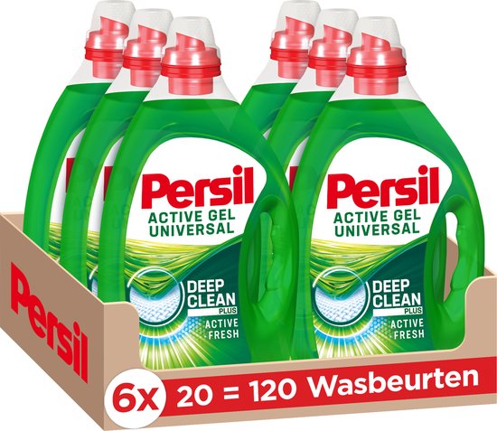 Persil Power Gel Vloeibaar Wasmiddel - Voordeelverpakking - 6 x 20 wasbeurten