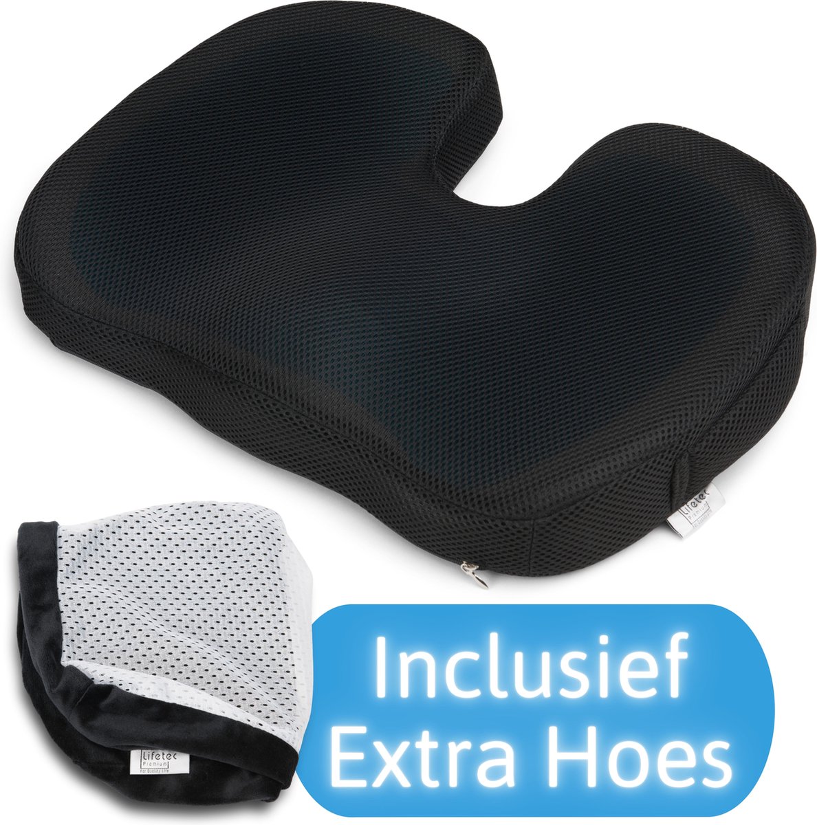 Lifetec Premium Stuitkussen Cool Ergonomisch Zitkussen 