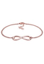 Elli PREMIUM Dames Armbanden Dames Infinity Hanger Basic met Diamant (0,03 ct.) in 925 Sterling Zilver