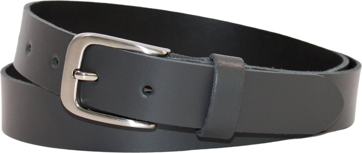 Fana Belts Leren Riem Grijs - Heren/Dames Riemen Leer - Taillemaat 90 - Broekriem - Casual Riem - Nette Riem - 100% leer