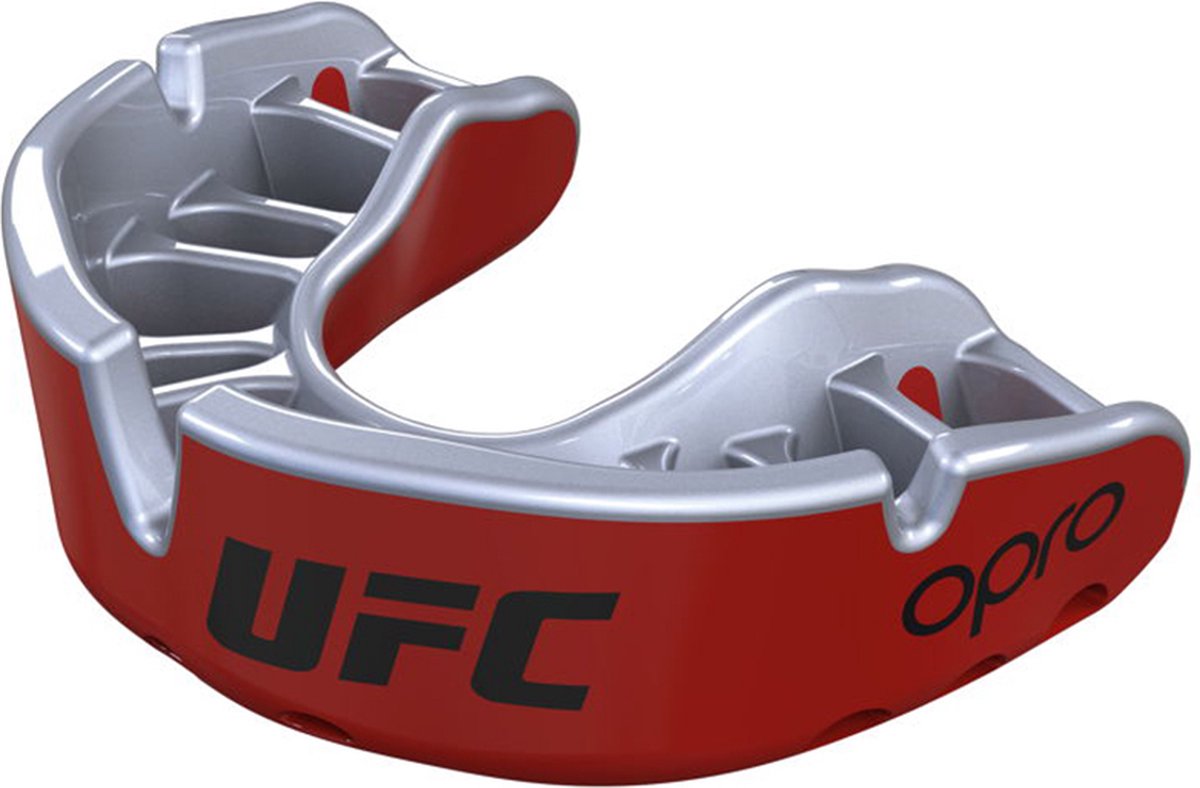 OPRO x UFC Gebitsbeschermer Self-Fit Gold Zwart/Zilver Junior