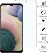 Screenprotector Samsung Galaxy A12 - Beschermglas Samsung Galaxy A12 - Glasplaatje Plus gratis oplaadkabel