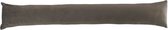 Velvet tochtrol CORINE - Grijs - Polyester - 15 x 85 cm - Windstopper - Tochtstopper