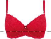 Bh's Push-up Rood Maat 75B Gorteks Lingerie Scarlet