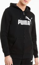 Puma Essentials heren sweatvest - Zwart - Maat XL