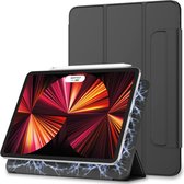 Magnetische 3-Vouw sleepcover hoes - iPad Pro 12.9 inch (2021) - Zwart
