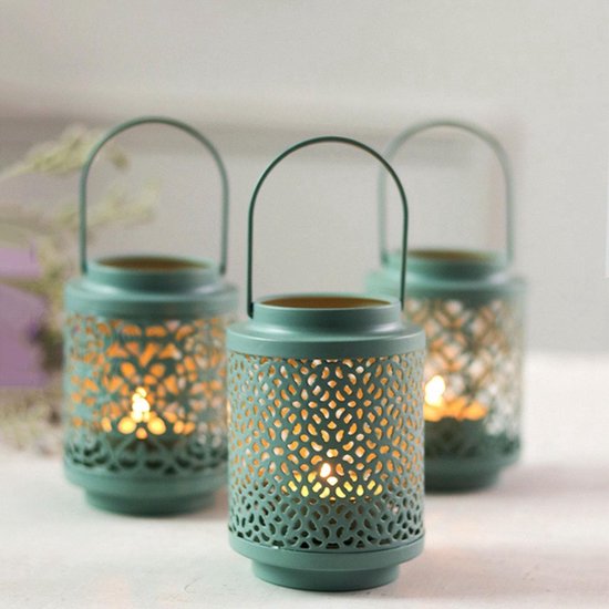 Porte-bougie persan - Porte-bougie - Lanterne orientale - Lumière du vent - Lampe de table pour l'extérieur et l'intérieur