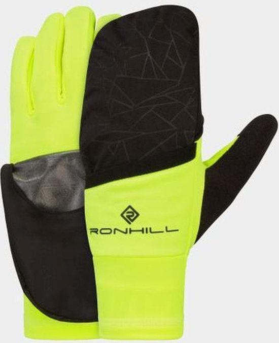Ronhill Wind-Block Flip Glove Noir/ Yellow