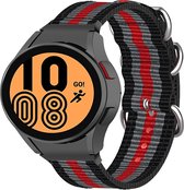 Luxe Nylon Nato Armband Bandje Geschikt Voor Samsung Galaxy Watch4 40mm/44mm Watch 4 Classic 42mm/46mm - 40/42/44/46 MM Horloge Bandje - Sportband Armband Polsband Strap- Sport Horloge Watchb