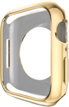 Apple Watch Bumper 42/44mm goud - Apple watch case bescherming - Goud - 42/44mm - Apple Watch - Apple Watch siliconen bumper - Goud