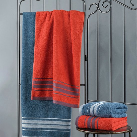 Ensemble de serviettes de hammam 4 pièces - 100% coton turc - Serviette de  bain de... | bol