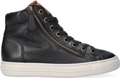 Paul Green 4024 Hoge sneakers - Leren Sneaker - Dames - Zwart - Maat 38,5