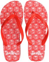 BeachyFeet Teenslippers Heren - Logo AOP Rojo - Maat 45/46