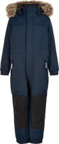 Color Kids - Coverall sneeuwpak met imitatiebont voor kinderen - Donkerblauw - maat 104cm