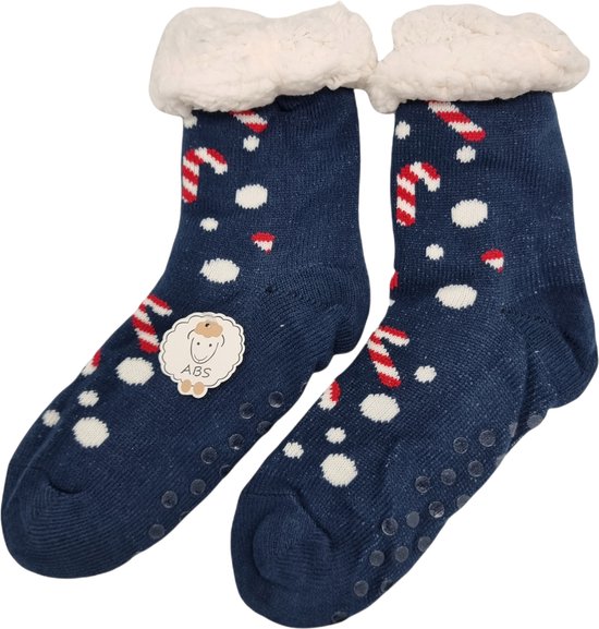 Antonio Huissokken Huissokken Kerst Zuurstokjes Marineblauw Dames