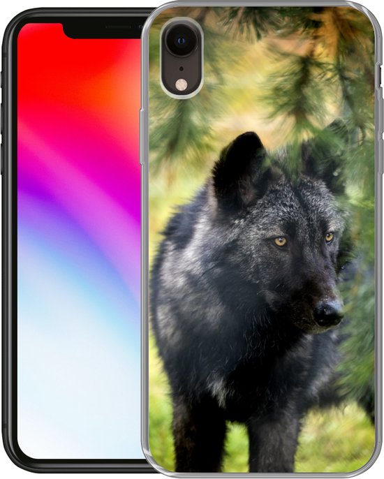Coque iPhone XR - Loup - Macro - Feuilles - Siliconen