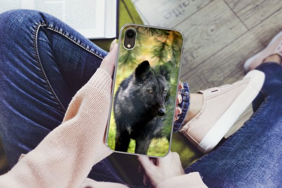 Coque iPhone XR - Loup - Macro - Feuilles - Siliconen