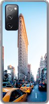 Geschikt voor Samsung Galaxy S20 FE hoesje - Druk verkeer rondom de Flatiron Building - Siliconen Telefoonhoesje