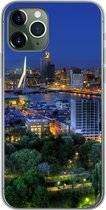 Geschikt voor iPhone 11 Pro hoesje - Rotterdam - Nederland - Skyline - Siliconen Telefoonhoesje