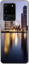 Geschikt voor Samsung Galaxy S20 Ultra hoesje - Rotterdam - Water - Wolkenkrabber - Siliconen Telefoonhoesje
