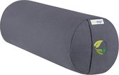 Yoga bolster Mini rond Grijs - Ecoyogi - 40 x Ø 15 cm