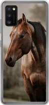 Telefoonhoesje Samsung Galaxy A41 hoesje - Paard - Licht - Bos - Siliconen Telefoonhoesje