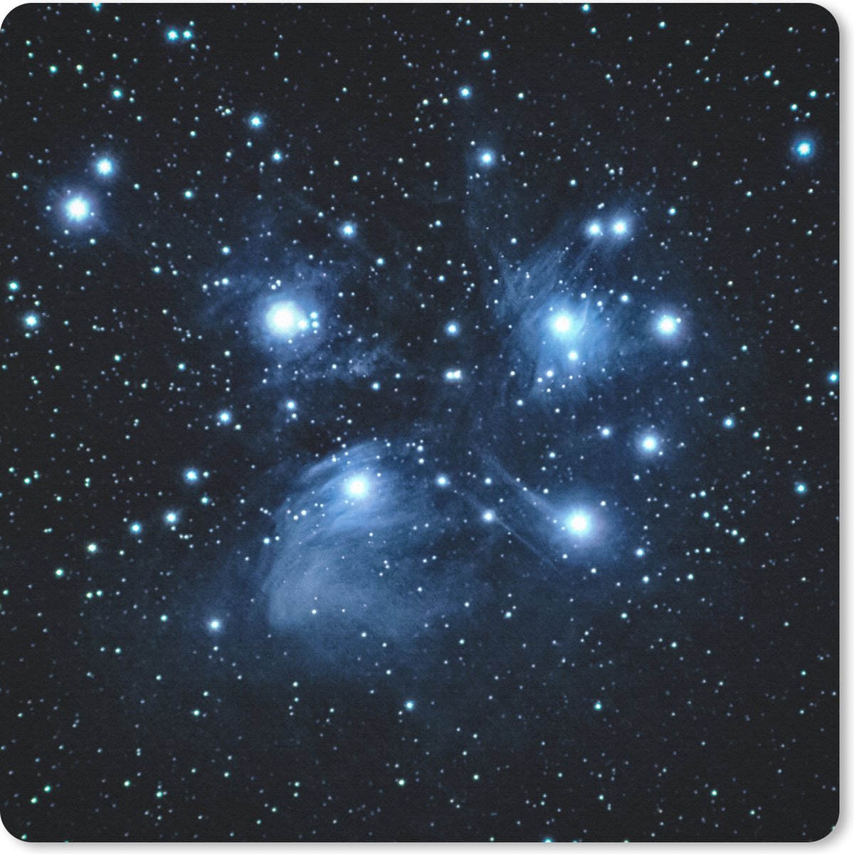 Muismat 30x30 cm - Mousepad Universum - Planeten - Sterren - Jongens - Meisjes - Kinderen - Muismatten