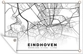 Tuindecoratie Kaart - Nederland - Eindhoven - 60x40 cm - Tuinposter - Tuindoek - Buitenposter