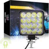 Lilaled LED Werklamp vierkant 48 watt 10-30v Compact