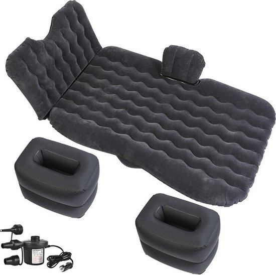 Matelas Pneumatique Voiture – Siège Arrière, 130x40x30 Cm, PVC, Double Poche, Capacité 100 Kg