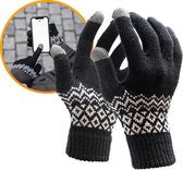 R2B® Touchscreen handschoenen heren / dames winter - Maat S/M - Zwart - Model Brugge - Scooter / Fiets / Wandelen