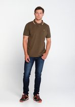 J&JOY - Poloshirt Mannen Ontario Forest Kaki