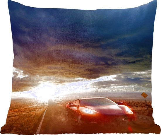 Coussins décoratifs - Coussin - Luxe voiture de sport conduite sous des  nuages sombres