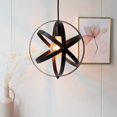 Hanglamp Anna - zwart - industrieel | Mooi voor in de woonkamer, eetkamer of slaapkamer