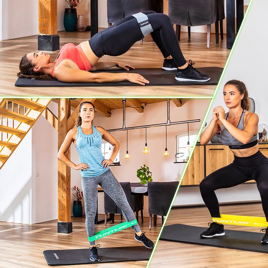 Tunturi Fitnessmat - Oefenmat - 180 cm x 60 cm x 1,5 cm - Roze