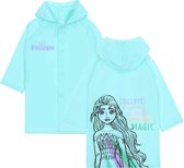 Mint regenjas Elsa Frozen / 6-7 jaar 116-122 cm