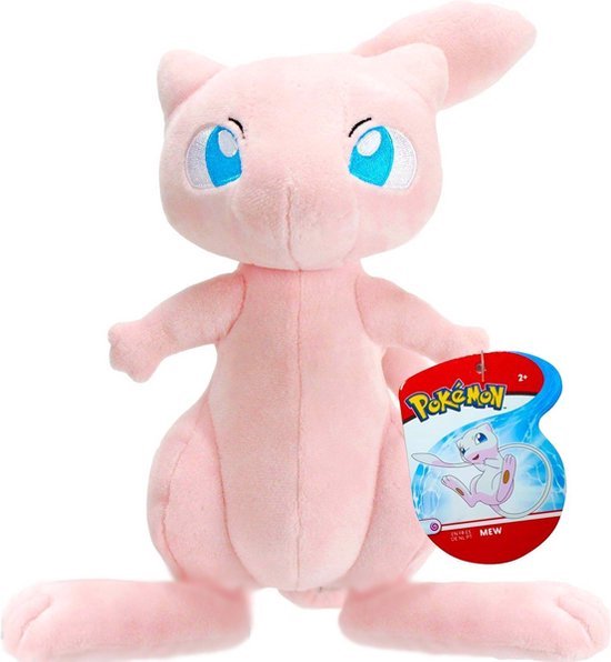 Pokémon Mew Pluche Knuffel 21 cm + Mewtwo sticker | Poké-mon Plush Peluche  Toy Mewtwo... | bol.com