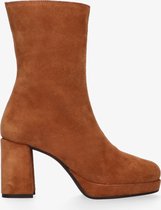 Tango Nadine 5 Enkellaarsjes - Enkelboots met rits - Dames - Cognac - Maat 39