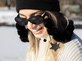 Zonnebrilkoord - luxe stoffen brillenkoord - Hoge kwaliteit - Brillenkoord zwart | SUNNY CORDS